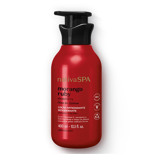 O Boticario Nativa SPA Locao Morango Ruby 400ml