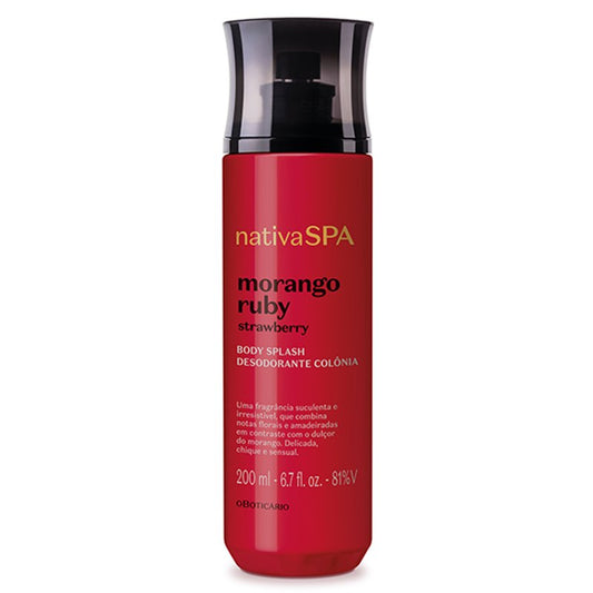 O Boticario Nativa SPA Body Splash Morango Ruby 200ml